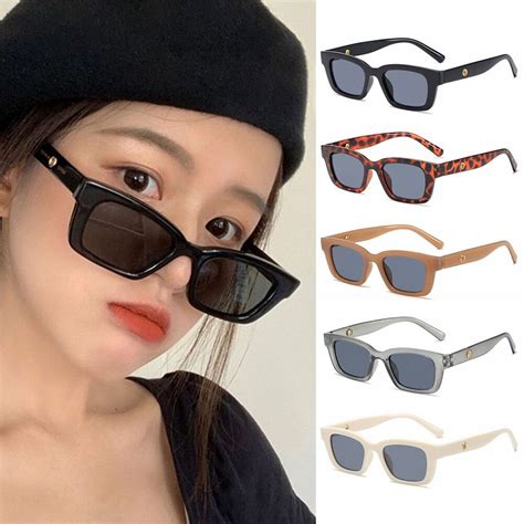 women's rectangle sunglasses|retro rectangle sunglasses women.